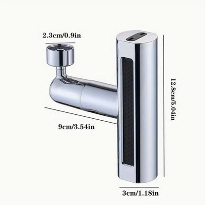 Waterfall Kitchen Faucet, 360° Swivel Water Tap Pull-Out High Pressure Kitchen Sink Faucet, Brass Waterfall Spout Taps Universal Kitchen Sink Tap Adapter for Kitchen Bathroom.