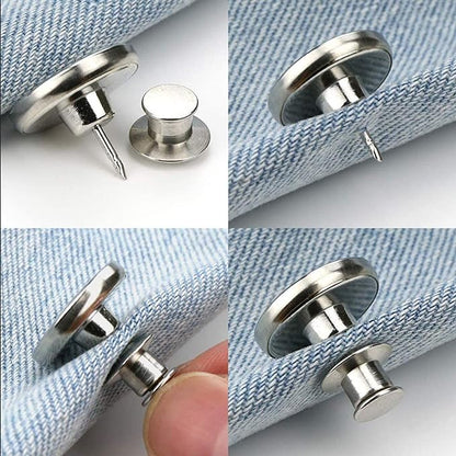 Multi-Design Instant Fashion Fix: Easy-to-Use Detachable Jean Buttons for a Perfect Fit - instor360.com