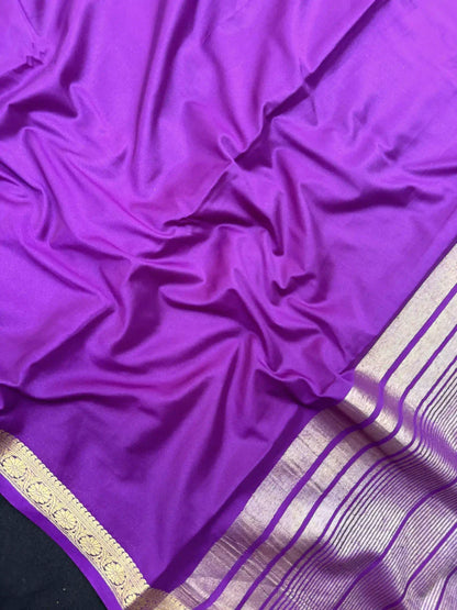 Semi Mysore Crape Silk Saree - instor360.com