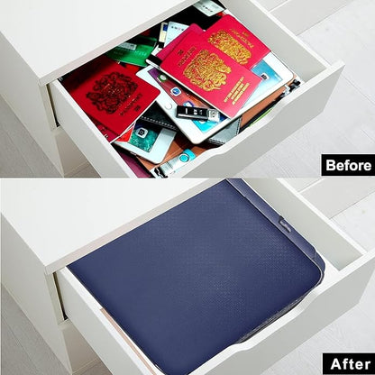 Secure 3-Layer Document Storage Bag with Password Lock | A4 Size Organizer for Passport, Files &amp; Valuables - instor360.com